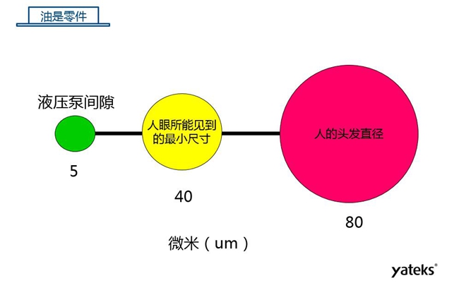 如圖所示是機械設(shè)備液壓泵間隙、人眼所能見到的最小尺寸、人的頭發(fā)直徑三者之間的對比圖
